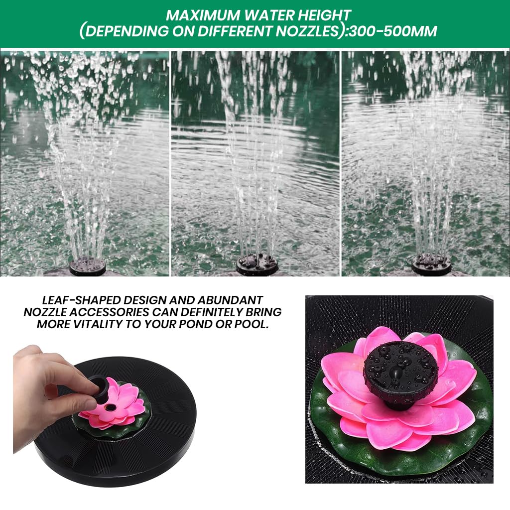 Zibuyu Solar Fountain - Garden Water Feature -3