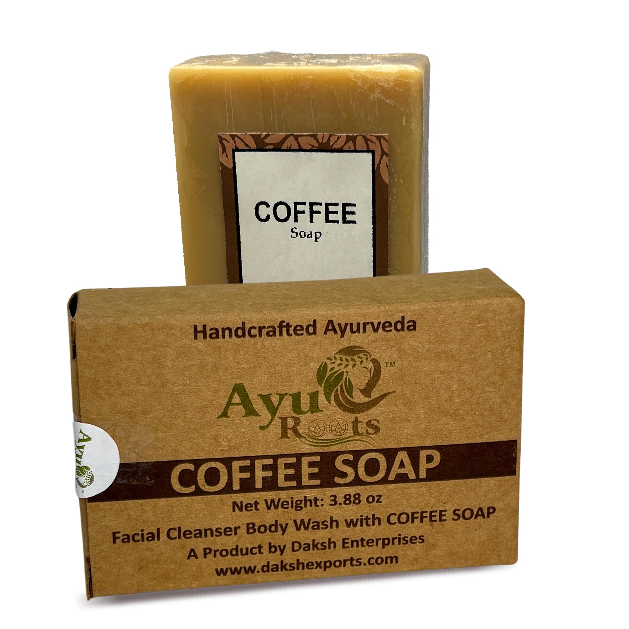 Coffee Soap Bar Crafted with Authentic Indian Craftsmanship 3 88 oz of Naturally Handmade Vegan Soap for Face