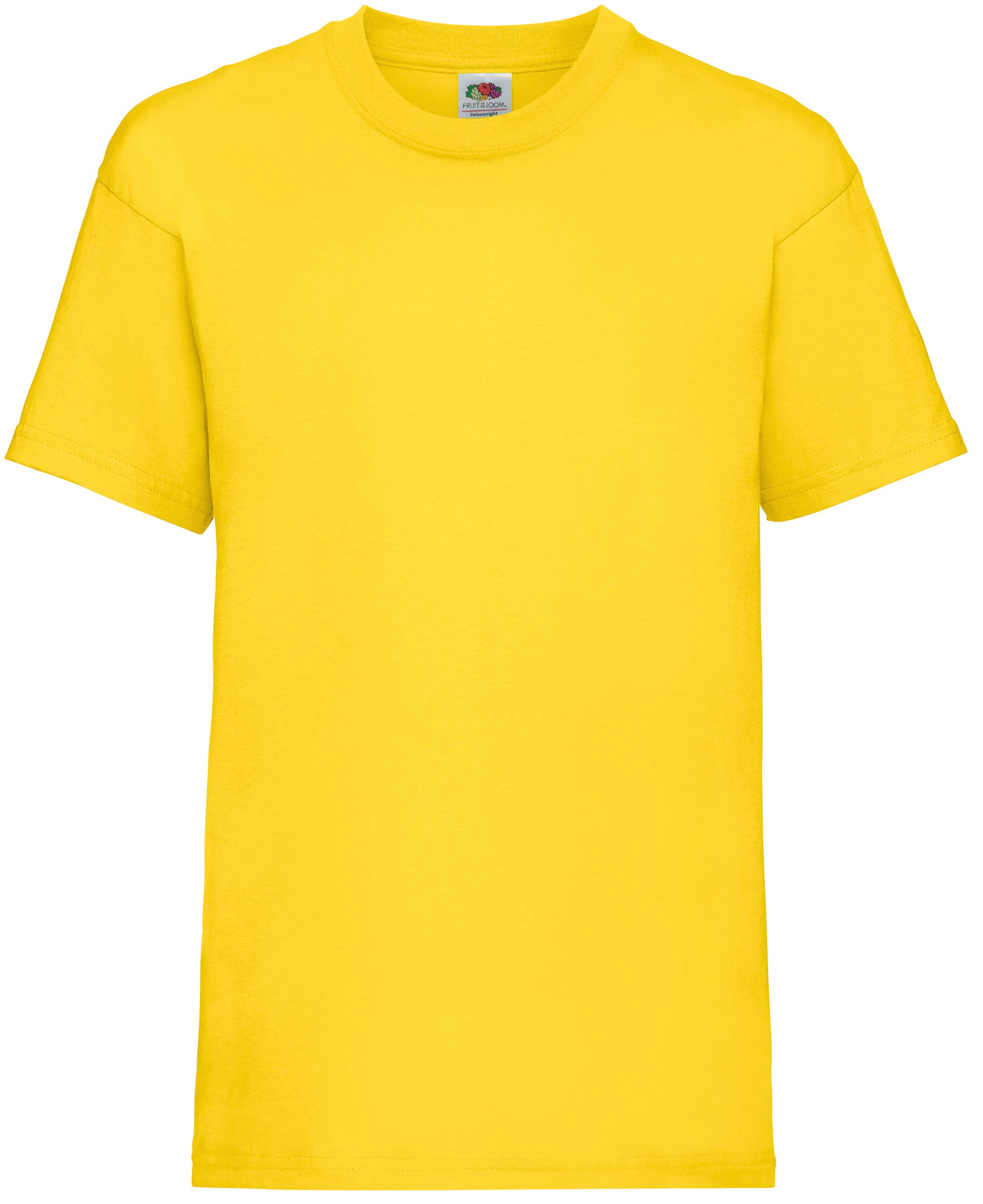 Fruit of the Loom boys' t-shirt., Boys', 61-033-0, Yellow, 116 cm