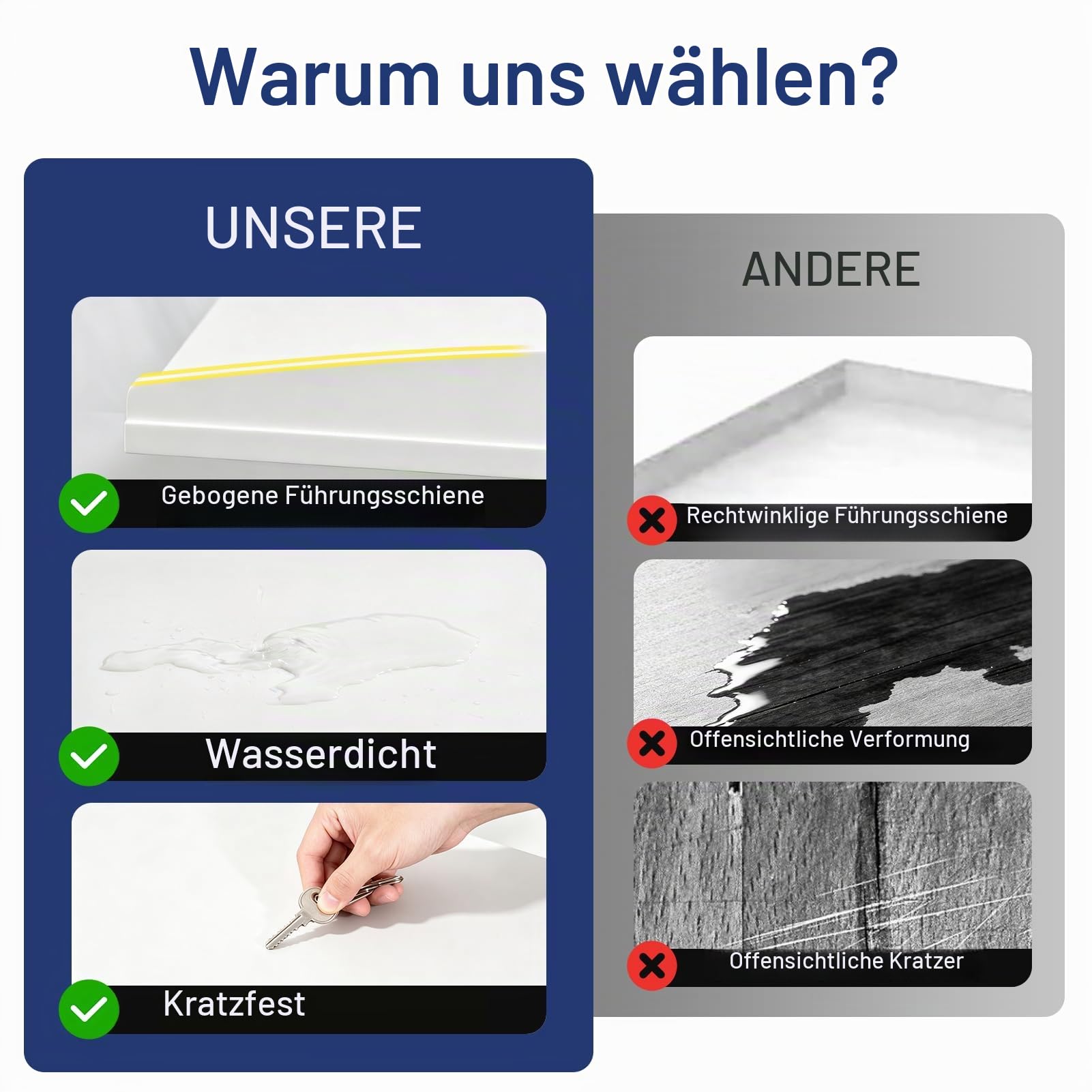 Arbeitsplatte Waschmaschine Trockner, Waschmaschinen Auflage Holz, Wasserdicht & Schneller Aufbau, Laundry Countertop für Waschmaschine & Trockner,bis 50 kg, 120×60×7.5cm (Weiß)