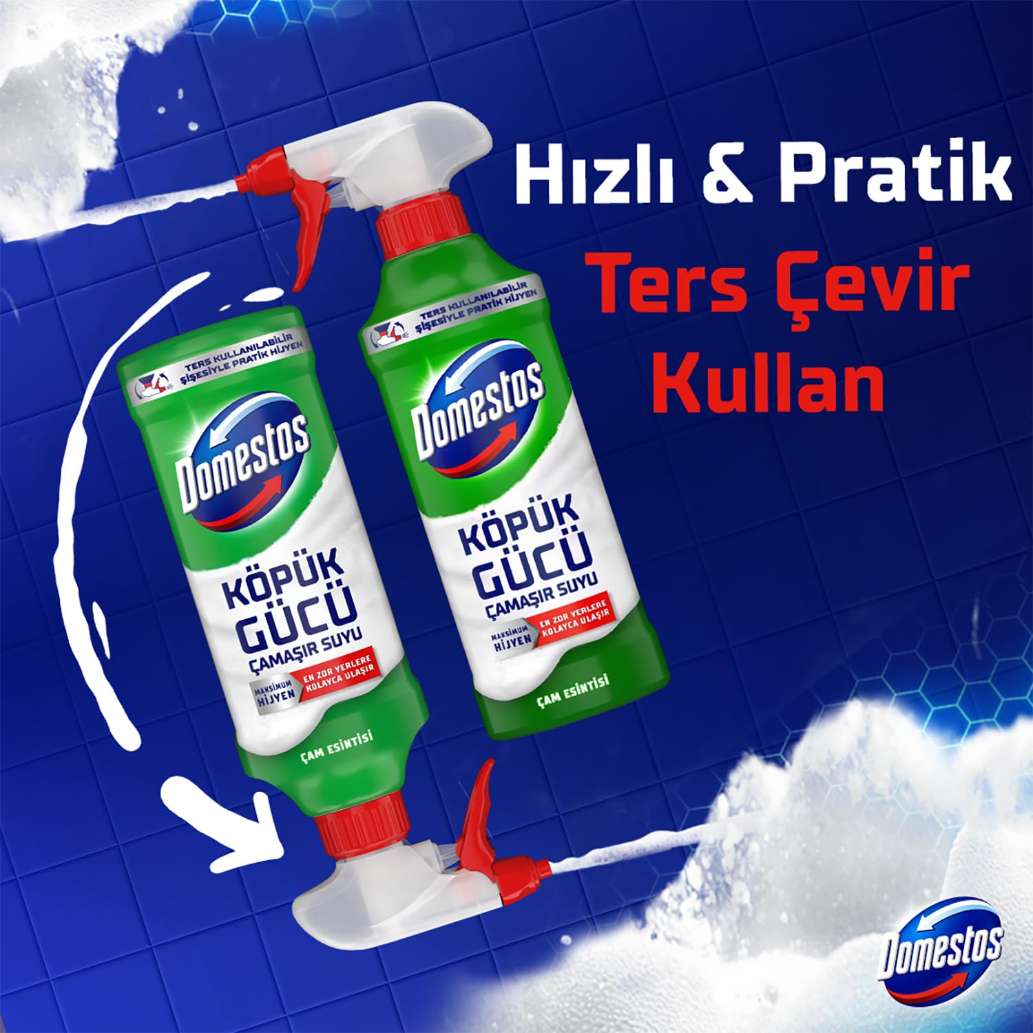 Domestos Köpük Gücü Köpük Çamaşır Suyu Çam Esintisi 450 ml