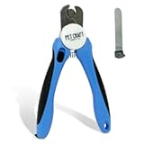 Dog & Cat Pets Nail Clippers and Trimmers - with Safety Guard to Avoid Over Cutting, Bonus Nail File - Essential Puppies Supplies Grooming Kit