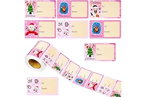 Outus 500 Pieces Pink Christmas Tags: Adorable and Festive for Your Holiday Decor