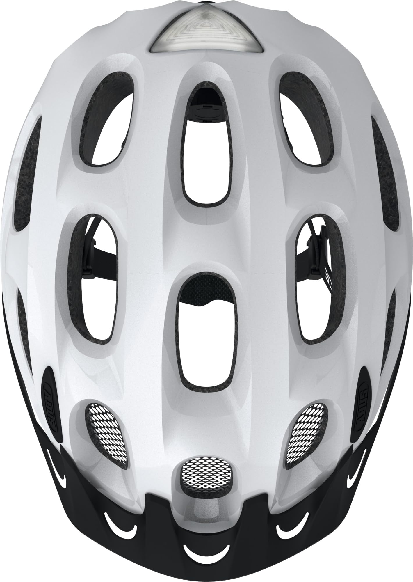 ABUS Casco urbano Youn-I ACE - con luz trasera LED integrada - casco para bicicleta de uso diario - para hombres y mujeres - blanco brillante, S (48-54 cm) | Casco Unisex Adulto, Sistema Zoom Evo Adult, 17 Entradas de Ventilación, Carcasa EPS y PC