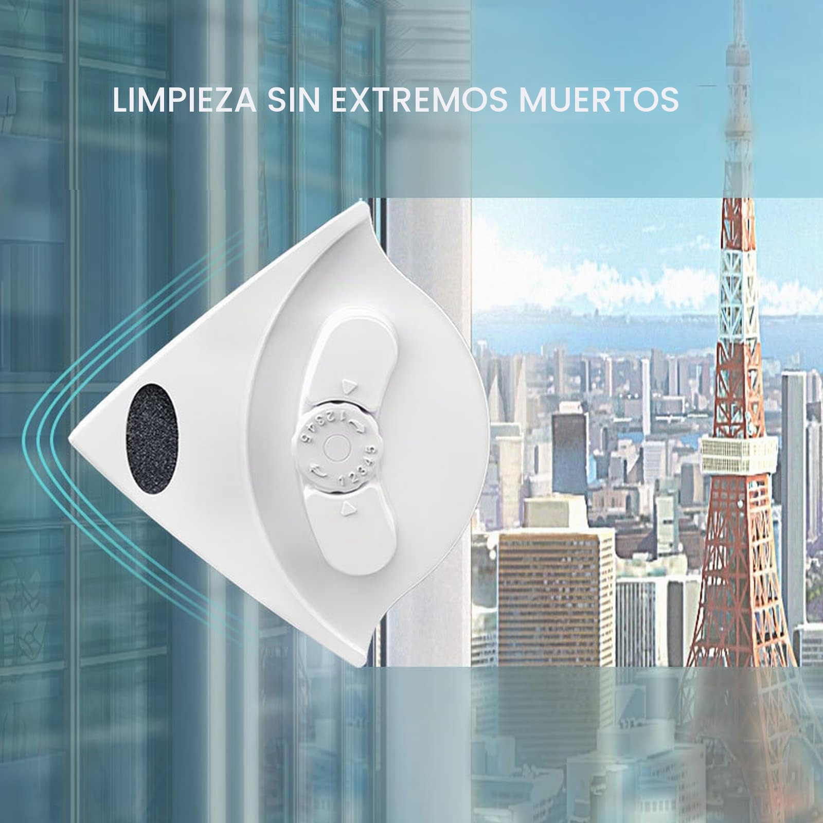 Limpiacristales Magnético Ventanas Doble Cristal Limpiador Ventanas con Imán Uso Profesional Limpia Cristales (Climalit 5-35Mm Espesor)