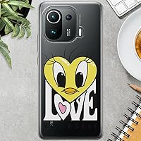 Vista 3 de ERT GROUP Mobile Phone case for Xiaomi MI 11i REDMI K40K40 PROPoco F3 F3 PRO Original and Officially Licensed Looney Tunes Pattern Tweety 015