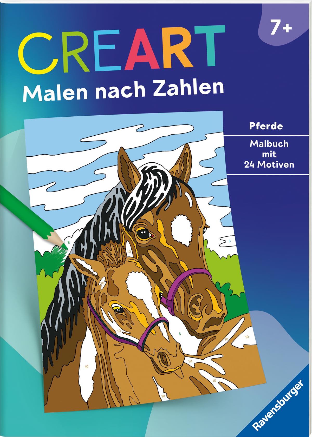 Ravensburger Malen nach Zahlen - Pferde - 24 Motive (CreArt Malen nach Zahlen)