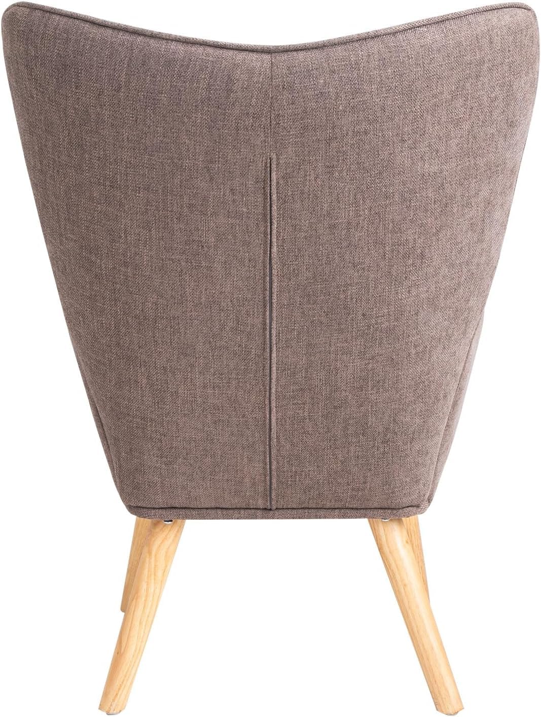 Poltroncina Relax Patchwork Quebec - Poltrona Imbottita con Schienale Alto, Gambe in Legno di Faggio, Design Moderno per Soggiorno, Camera, Ufficio - 69x75x95 cm
