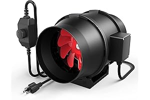 Powerful Air Circulation with iPower Fan: 6 Inch Inline Duct Ventilation Fan