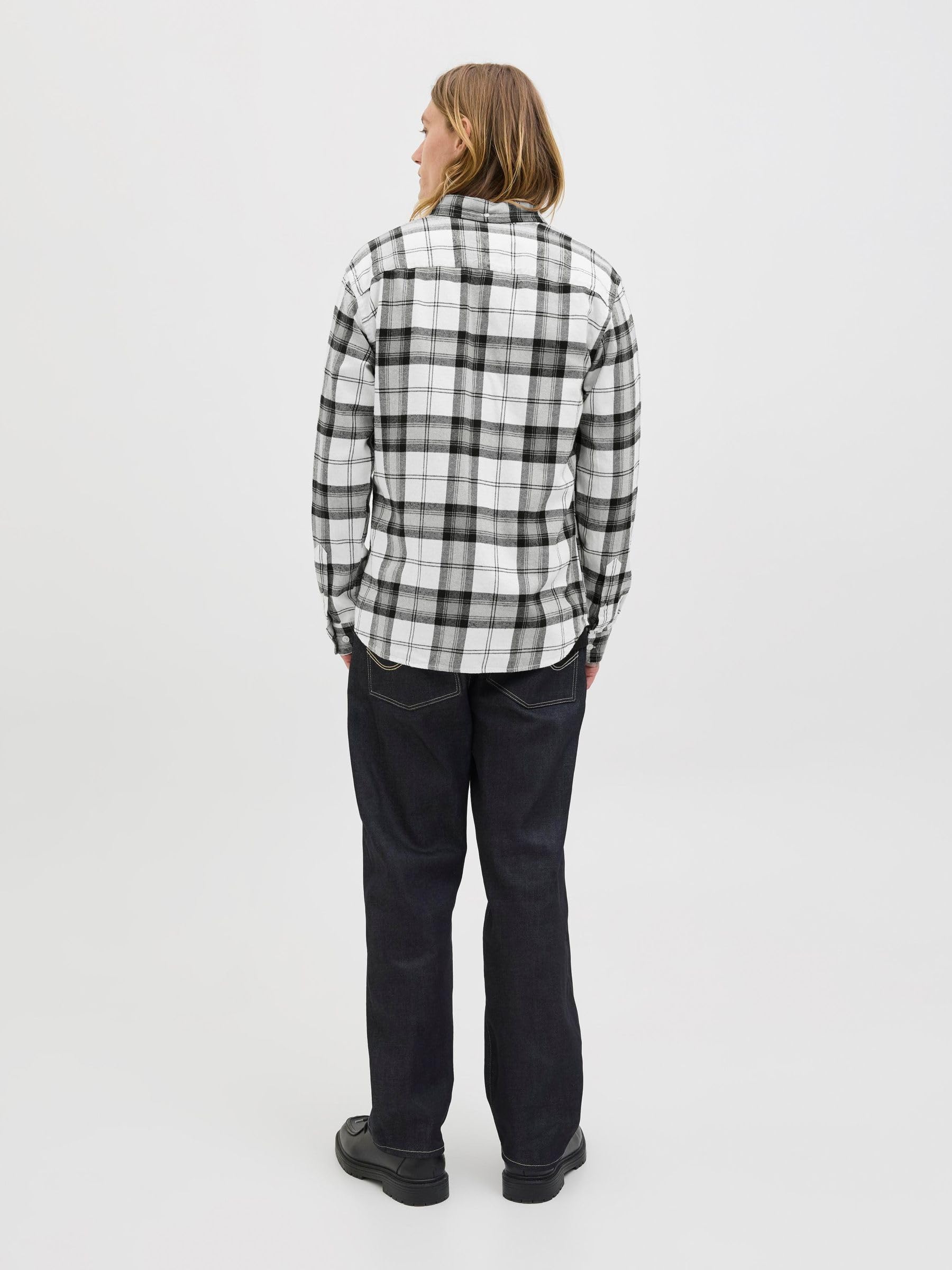 JACK & JONES Jprblubrook Check L/S Shirt Sn Jprblubrook Check L/S Shirt Sn Hombre (Pack de 1)