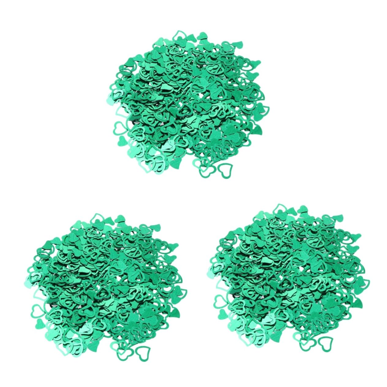 jojofuny 9000pezzi Confetti Cuore Verde Glitterato Per Matrimonio e Feste Decorazioni Romantiche Per Tavolo Compleanni e Cerimonie Speciali