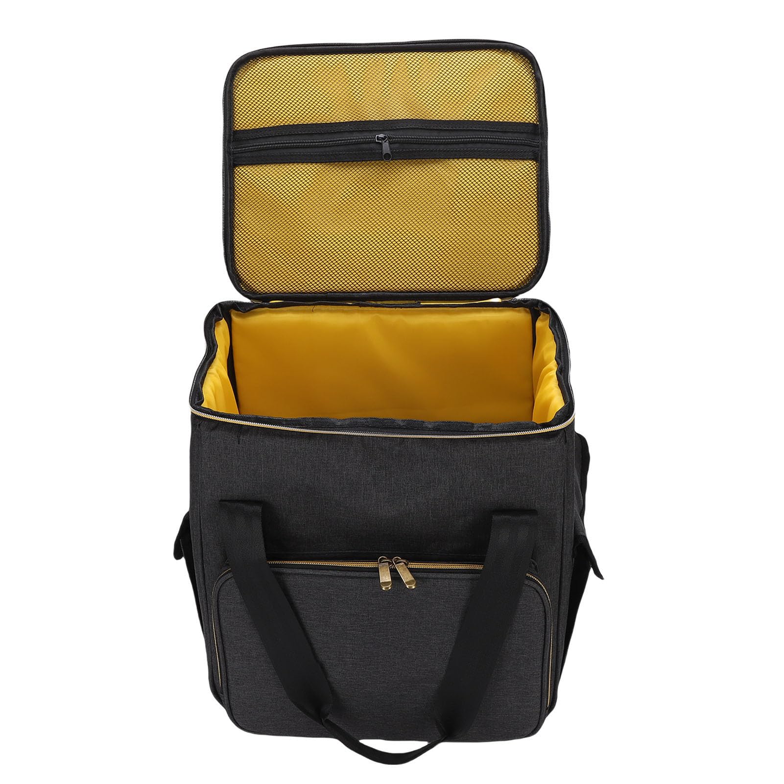 Borsa Portadischi Organizzatore Portatile di Grande capacità per 45 Pezzi Dischi in Vinile da 12 Pollici Viaggi Festival Musicali Spettacoli DJ Tessuto Cationico
