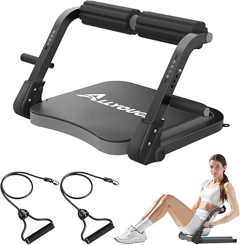 Ab Machine,Sit Up Exercise Equipment& Core Machine, Workout Equipment,Adjustable Ab