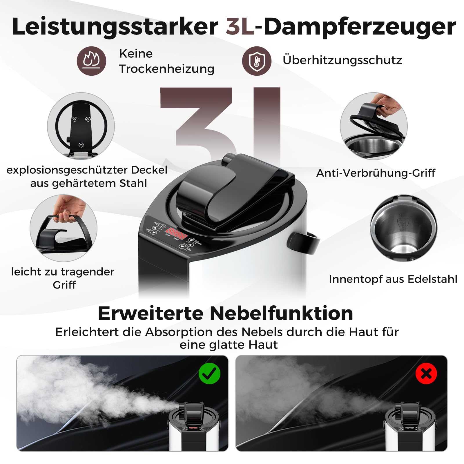 COSTWAY Dampfsauna Heimsauna für Zuhause, Ganzkörpersaunabox mit 3-Liter-Dampfgenerator, Fernbedienung, Fußmassagegerät & Klappstuhl, tragbare Saunazelt 91 x 91 x 183 cm (braun)