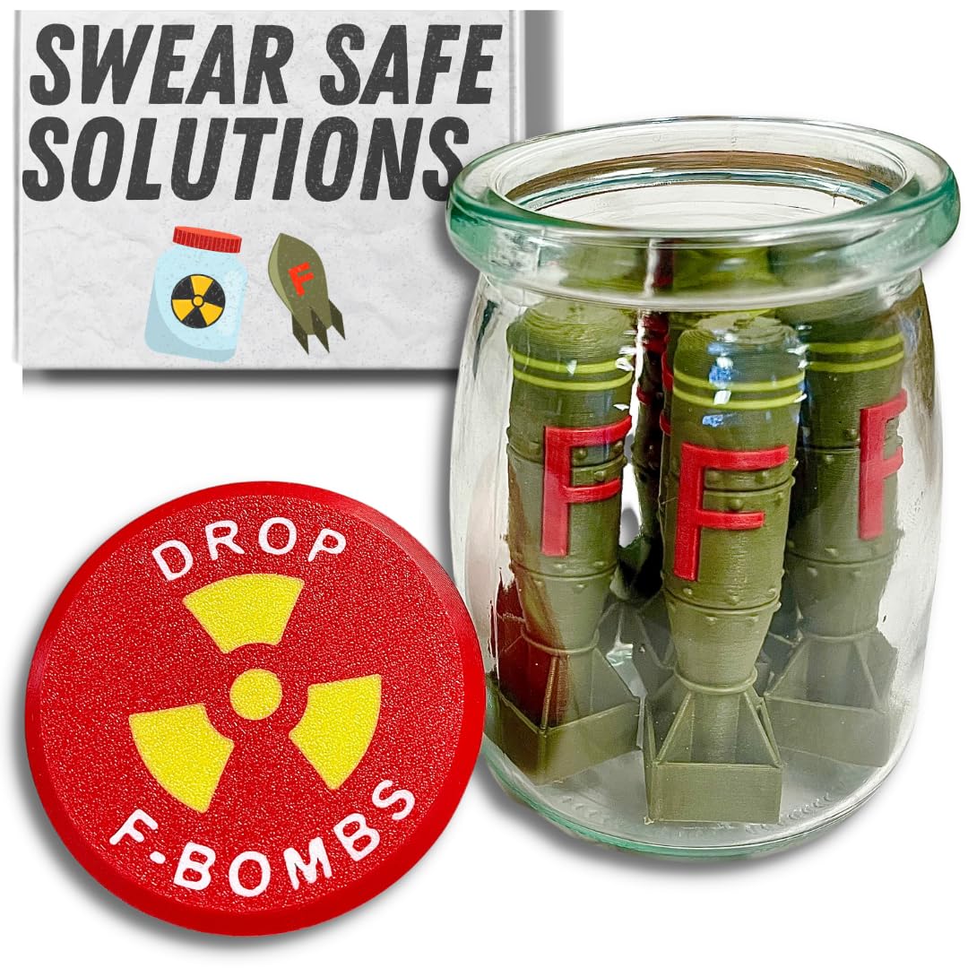 F Bomb Jar, Office Desk Accessories, Office Decor, Desk Decor For Men, Office Accessories, Funny Office Decor, Military Gifts For Men, Army Stuff, Marines Gifts, Navy Gifts, Army Gifts Decorations