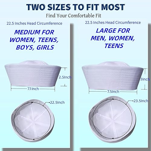 Miniatura 3 de Sombrero de marinero blanco de Estados Unidos, sombreros de color azul marino para hombres, sombreros de fiesta divertidos, sombrero de yate,