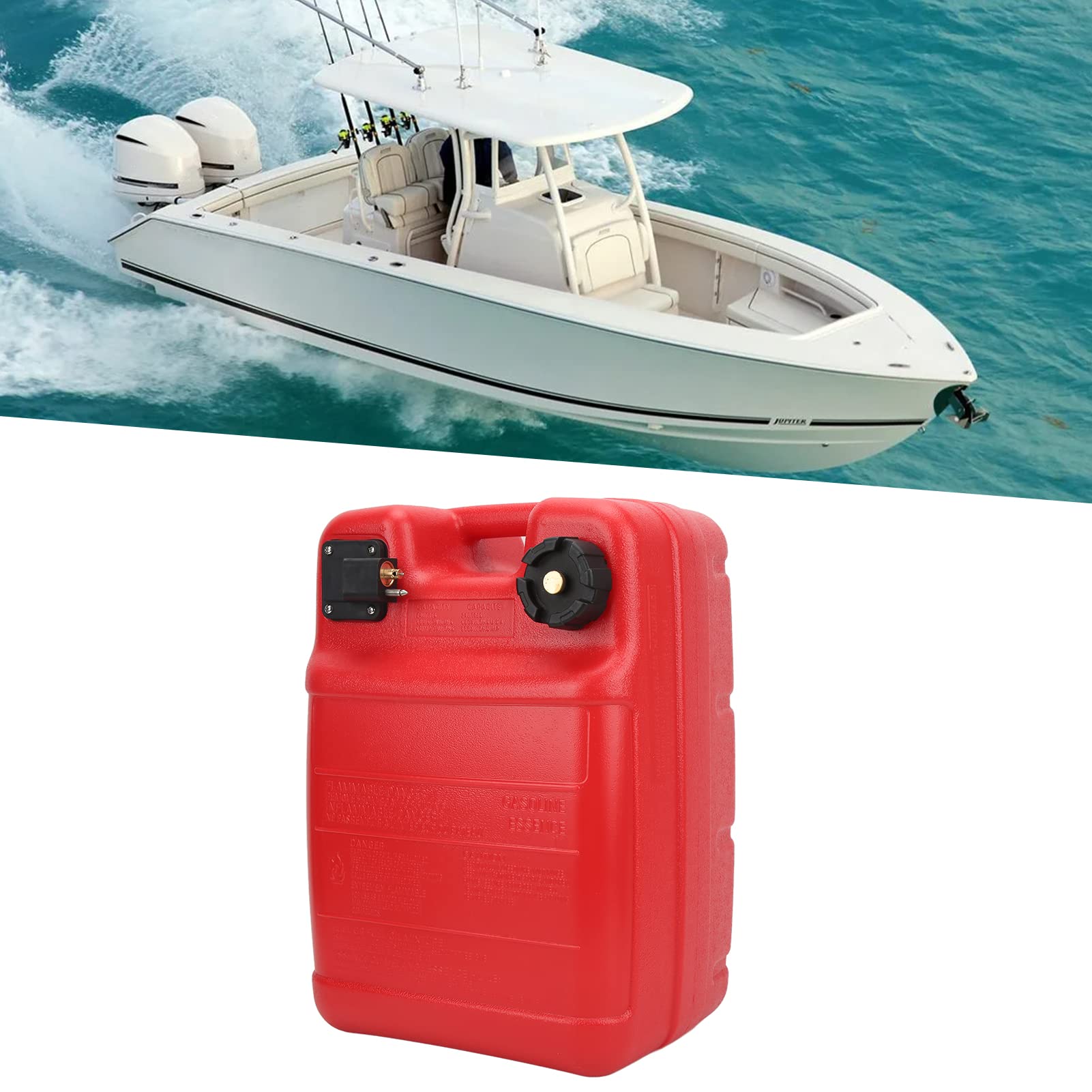 Depósito de Gasolina para Barco, Depósito de Gasolina de Plástico 24L para Viajar para Navegar