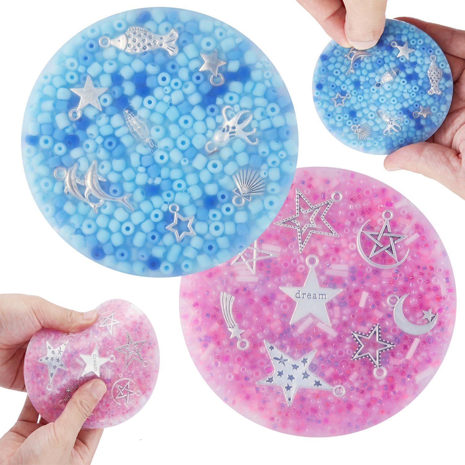 Skin Picking Fidget, 2 Pcs Picky Fidget Pad, Portable Picking Pads for Adults with Anxiety, ADHD, Trichotillomania or Dermatillomania (8.5CM /3.35IN)