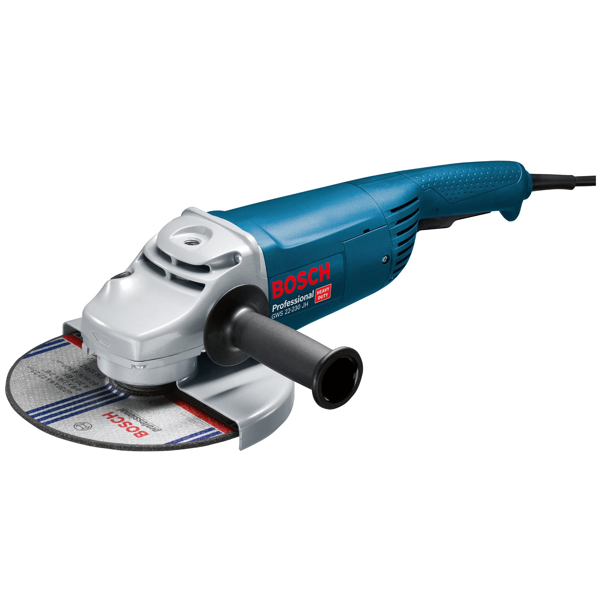 Bosch Professional GWS 22-230 JH - Amoladora angular (2200 W, 6500 rpm, Ø 230 mm, en caja)