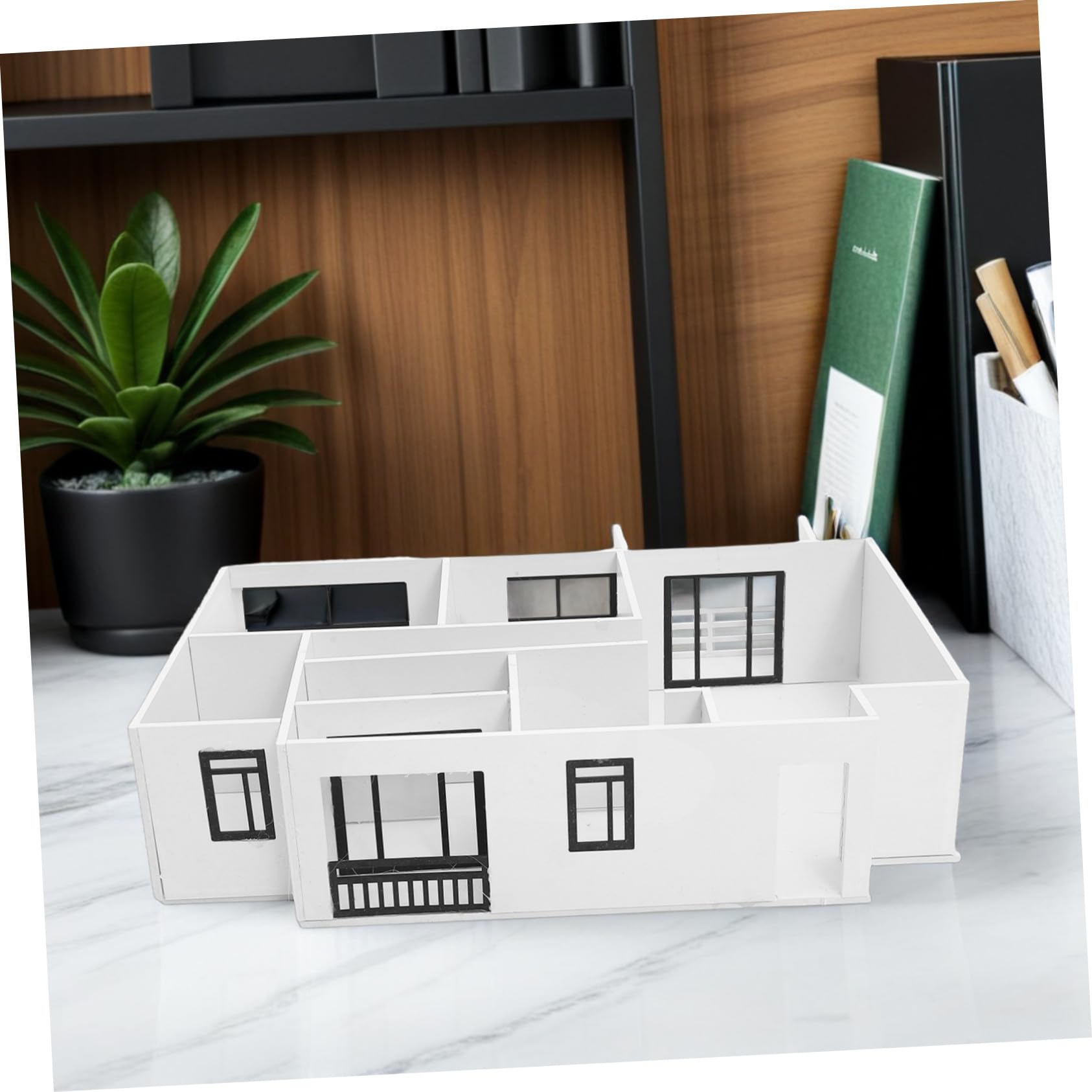 KONTONTY 1:25 Selbstgemacht Architekturmodell Miniaturhaus Bausatz Unfertiges Wohnungsmodell Satz Bausatz mit Architekturmodellmaterial Bastelset für Modellbau Lernzwecke