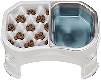 Vista 15 de Neater Pet Brands Comedero elevado para alimentación lenta más ordenada Cuenco elevado para alimentos para perro con altura ajustable