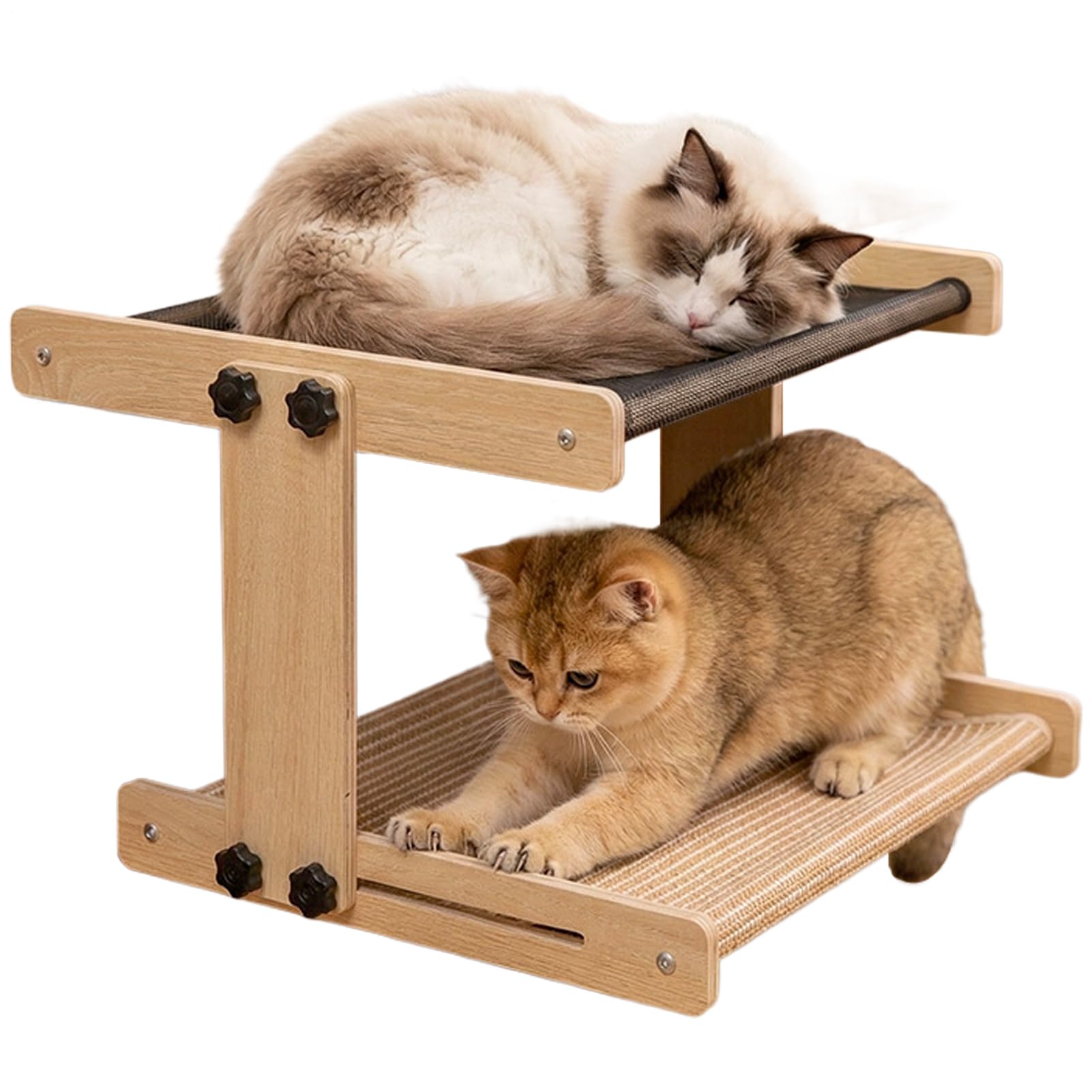 Posadero para gato en repisa de ventana Hamaca flotante para mascotas de | Estante tipo percha para gato para casa de campo, apartamento, salón, dormitorio, balcón, estudio, mesita de noc