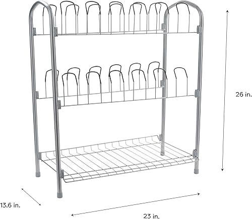 Miniatura 3 de Organize It All Zapatero independiente de 12 pares con estante