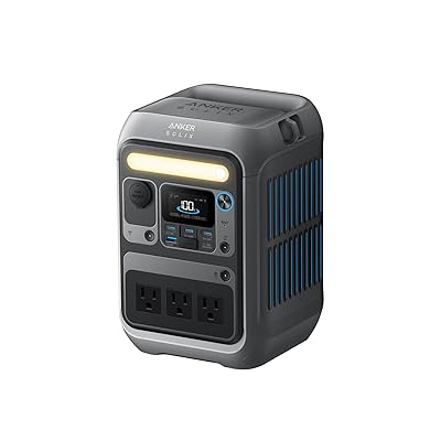 Anker Portable Power Station SOLIX C300, 288Wh LiFePO4 Battery, 300W (600W Surge) Solar Generator, 140W Two-Way Fast Charging, for Outdoor Camping, Traveling, and Emergencies (Solar Panel Optional)