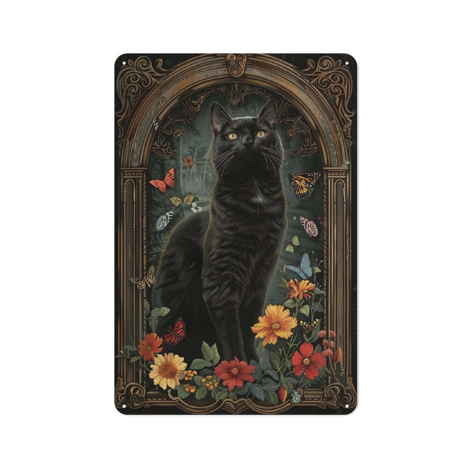 Junmoney Style-3 Tin Wall Plaque 30X20cm With Bombay For Guest Room Or Hallway, For Updating Guest Room And Hallway After Moving
