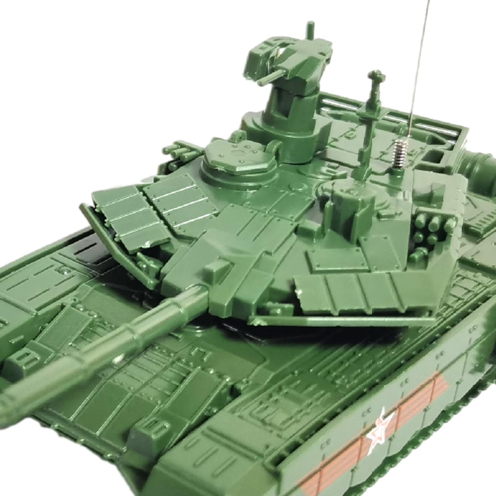 Amagogo 1:72 Raupenfahrzeug Modellbausatz – DIY Miniatur Zum Zusammenbauen, Ca. 15 Cm, Gelb/grün
