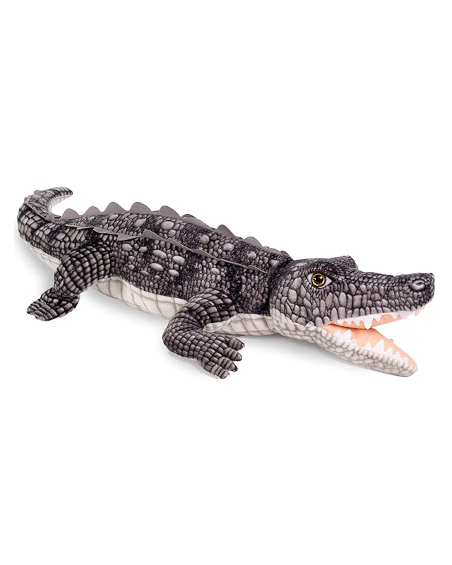 Real Planet Reptile Plush Toy - Realistic Stuffed Animal Gift for Kids All Ages Jungle Reptile Plushie Christmas
