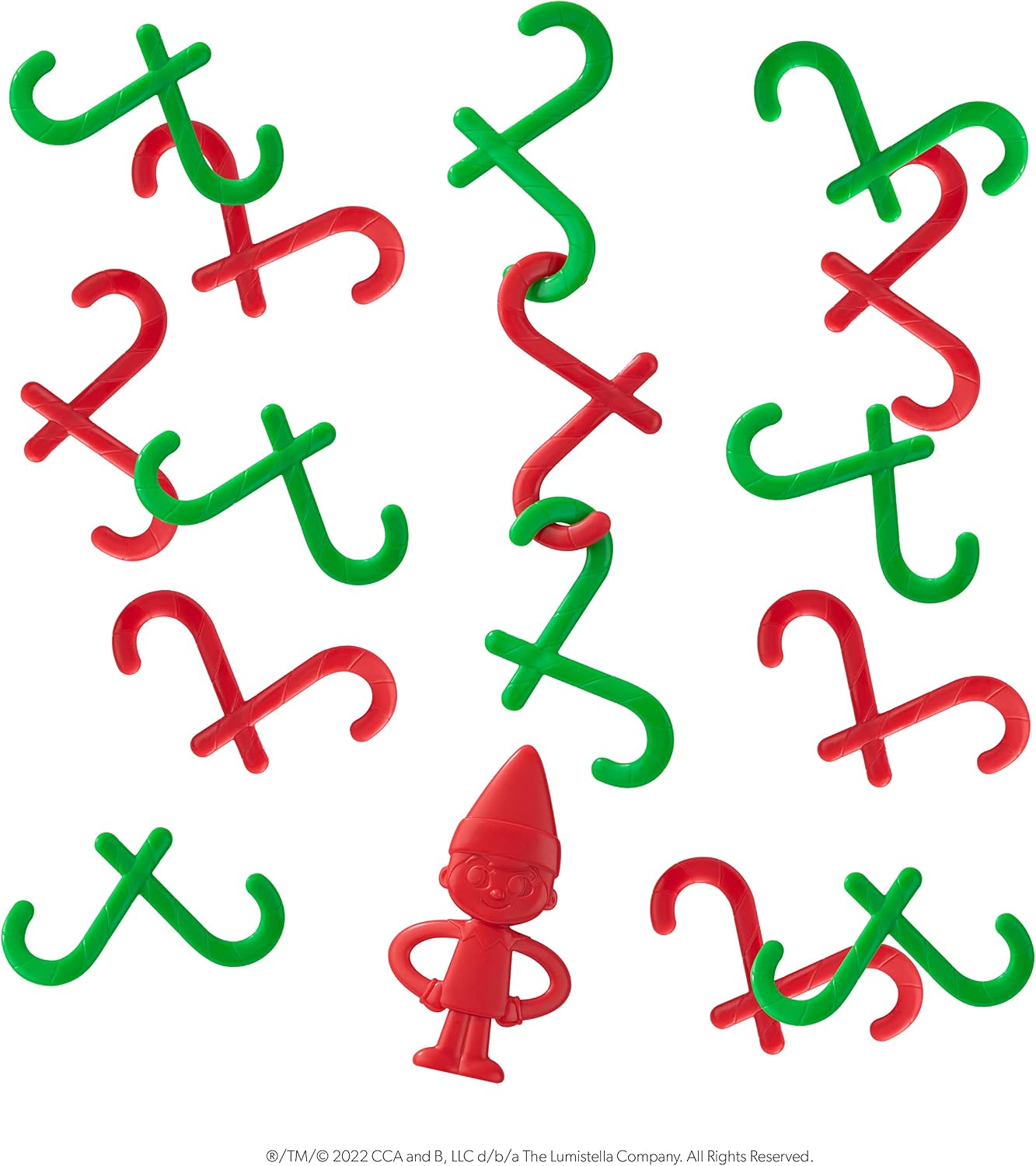 Elf on the Shelf Peppermint Pick-up Game, Green and Red, Medium - Image 3