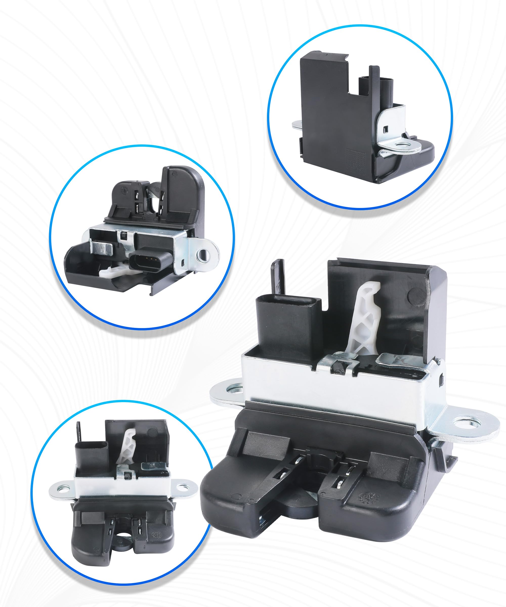 Accessoires automobiles,Serrure de Coffre Touran, Loquet Verrou de Hayon,Serrure Coffre de Toit,Loquet Actionneur de Verrouillage du Couvercle du Coffre Arrière,Références OEM : K6827505E