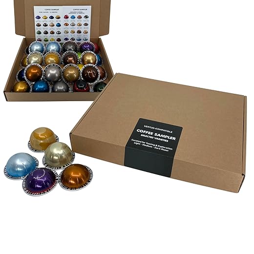 Discovery Coffee Sampler, 16/32 Variety Pack | Assorted Coffee Pods with Flavor Guide | Coffee Gift Set (32 Variety)