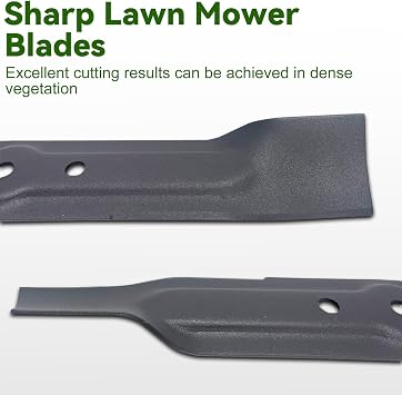 YUNSTK 32 cm Metal Lawnmower Blade, Replacement Lawn Mower Blade for Bosch Rotak 32 32R 320