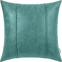 Vista 28 de BRAWARM Fundas de almohada de cuero azul marino de 12 x 20 pulgadas, funda de almohada lumbar de piel sintética con ribetes, almohada de cuero