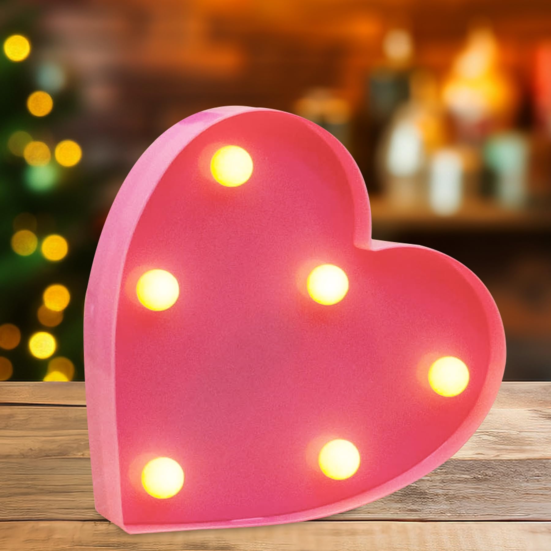 DyingSwan Lighted LED Letters - Pink Carp Alphabet LED Lights Battery Operated Glitter Letters for Party Table Wall Decor — image 1