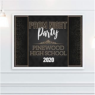 High School Prom 2020 Decoration Size 24x18, 36x24, 48x24 and 48x36, Party Wall Decorations, 2020 Party Supplies, School Party Decor, High School Prom Night Banners, Prom Night Party Favors