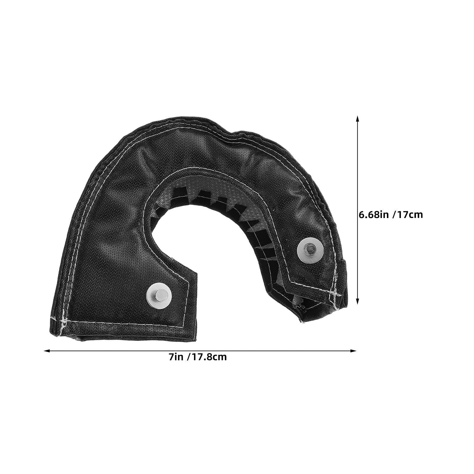Copertura Termica per Migliorare le Prestazioni del Motore 2 Pezzi per Turbocompressore in Fibra di Vetro e Silicone, Design Protettivo Adatta per Auto e Appassionati Automotive