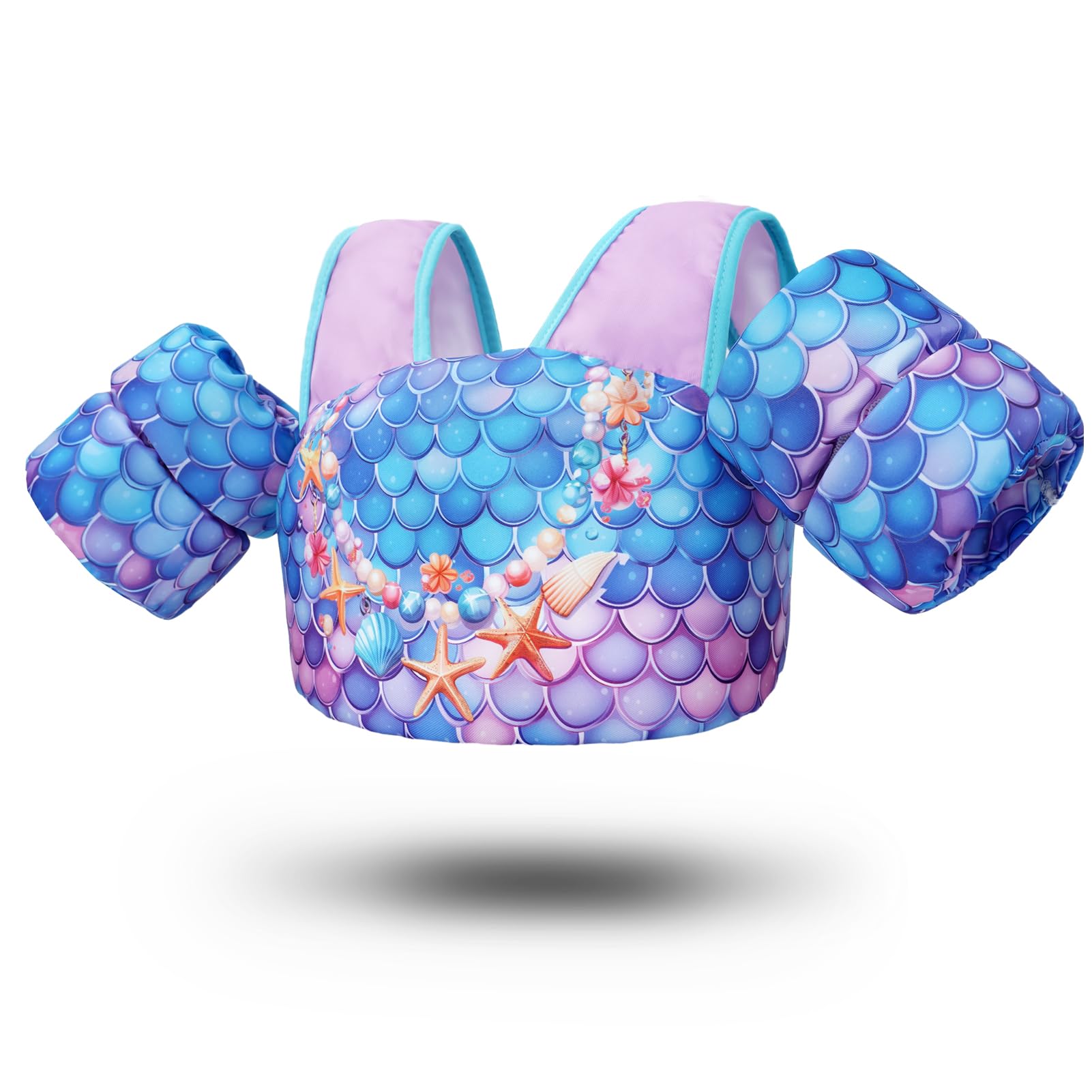 Zeraty Gilet da Bagno per Bambini Galleggianti per Bambini Bambini Nuoto Fascia da Braccio con Imbracatura a Spalla Braccio Wings,Nuoto Aids Giacca per 20-50 lbs/2-6 Anni Ragazzi/Ragazze