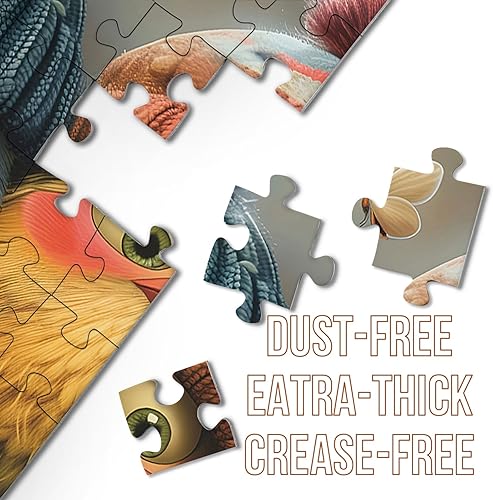 Miniatura 4 de Rompecabezas de 1000 piezas con diseño de pájaro de otoño para adultos, diseño de paisaje de otoño, diseño de plantas, mariposa y libélula