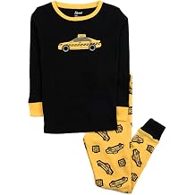 Leveret Kids Pajamas Boys & Girls Cars Trucks 2 Piece Pajama Set 100% Cotton Size 2-14 Years