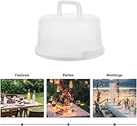 Vista 4 de Luxshiny Caja de pastel reutilizable portátil hermética para almacenamiento y transporte para panaderías, hogares y eventos al aire libre, diseño