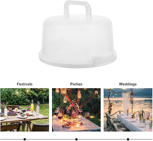 Miniatura 4 de Luxshiny Caja de pastel reutilizable portátil hermética para almacenamiento y transporte para panaderías, hogares y eventos al aire libre, diseño