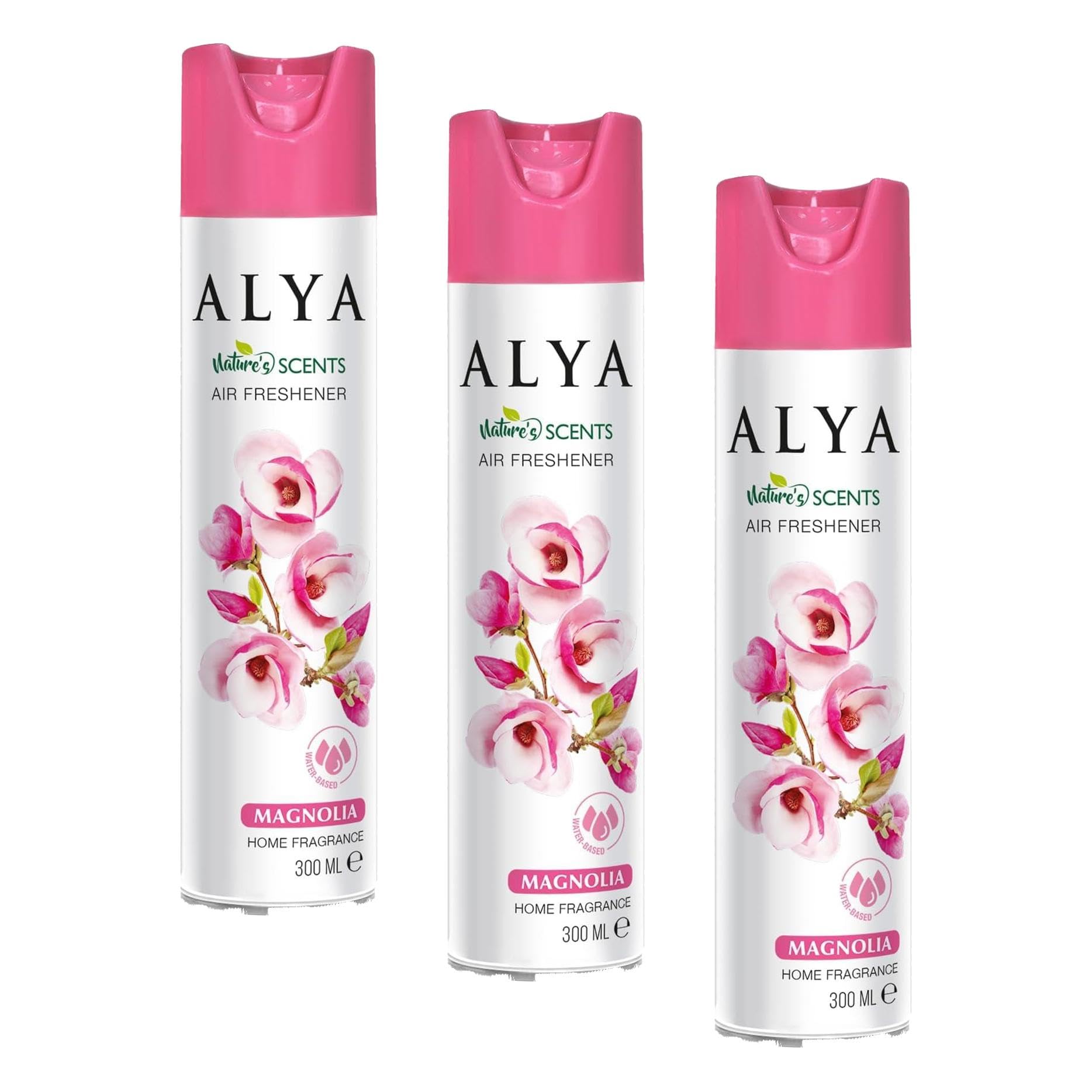 ALYA Nature's Scents Magnolia- Manolya Su Bazlı Oda Spreyi 300 ml (3 paketi)