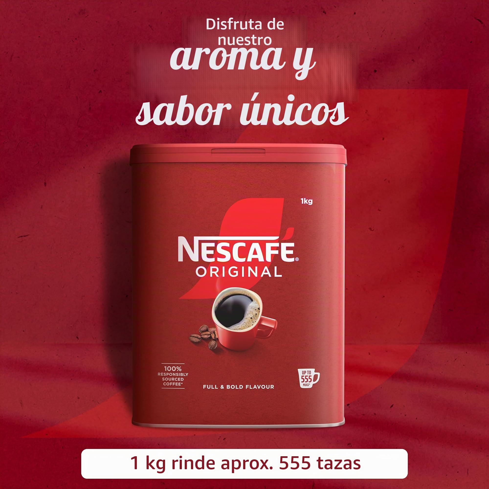 NESCAFÉ Original - Café instantáneo en gránulos, 1 kg