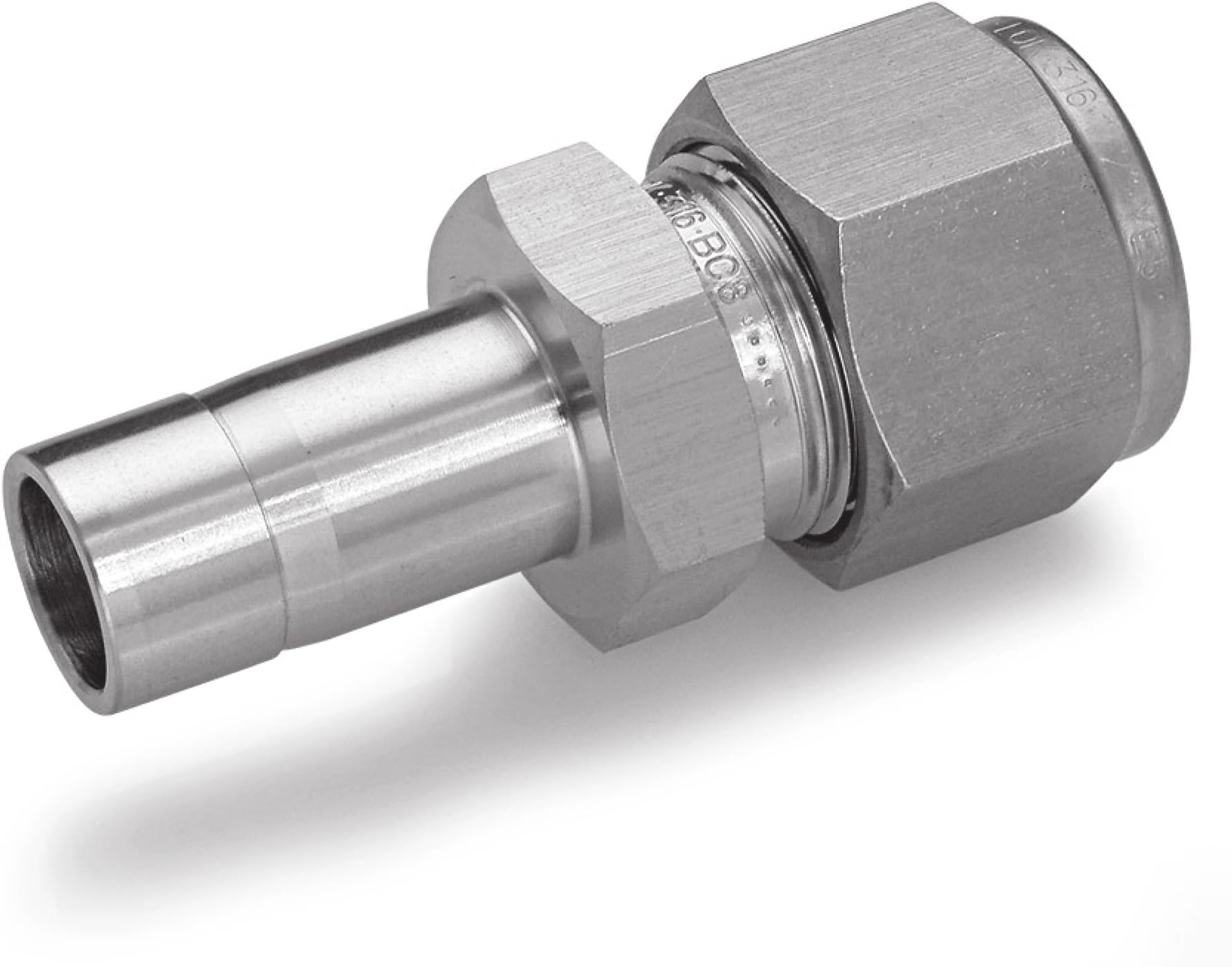 Ham-Let 3001885 Stainless Steel 316 Let-Lok Compression Fitting, Adapter, 1/2" Tube OD x 1/4" Tube OD