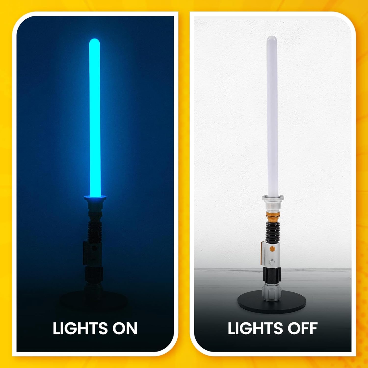 Star Wars OBI-Wan Kenobi Blue Lightsaber 12-Inch Mini LED Mood Light for Nightstand Table