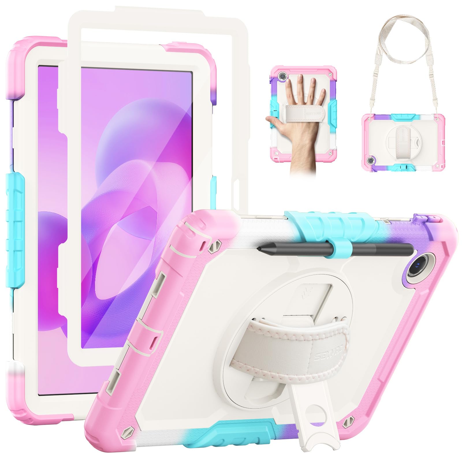 Coque Lenovo Tab M11 rotative pour usage nomade et familial