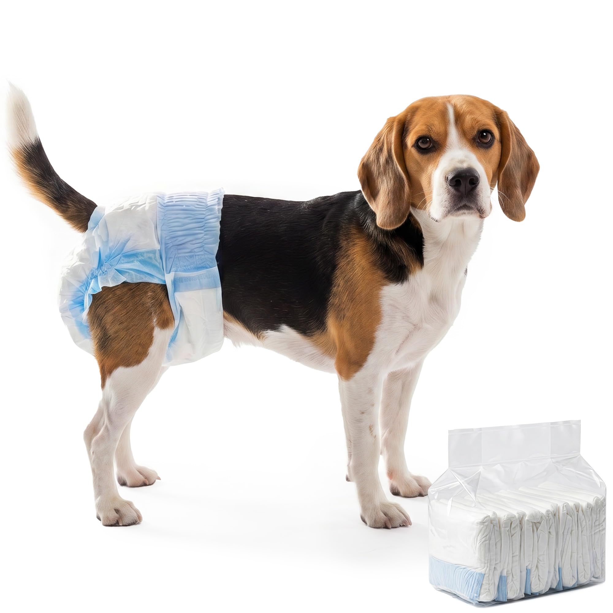 PawHut Disposable Dog Diapers Female Absorbent Dog Nappies L 28-50 cm
